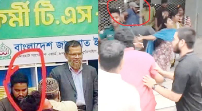 নারীকে লাথি,ভাইরাল ভিডিও:বহিষ্কৃত শিবিরকর্মী আকাশ চৌধুরী,জামায়াতের দায় অস্বীকার